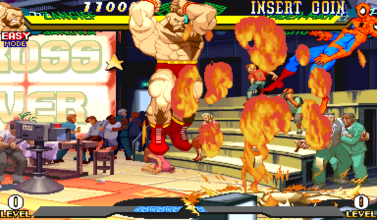 Marvel Super Heroes Vs. Street Fighter (Hispanic 970625) Screenshot 1